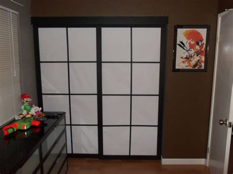 August 2, 2017 by rena bowie / 0. I built some Shoji style closet doors : DIY