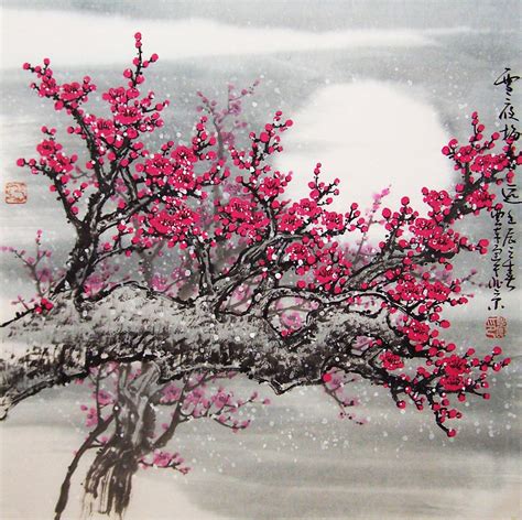 All of their canvas prints are carefully packaged with plastic. This item is unavailable | Oriental art, Cherry blossom ...