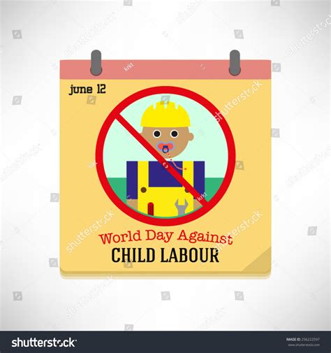 The international labour organization (ilo) describes the term child labour as work that deprives children of their childhood, their potential and their dignity and that is harmful to physical and mental development. World Day Against Child Labour Vector Stock Vector ...