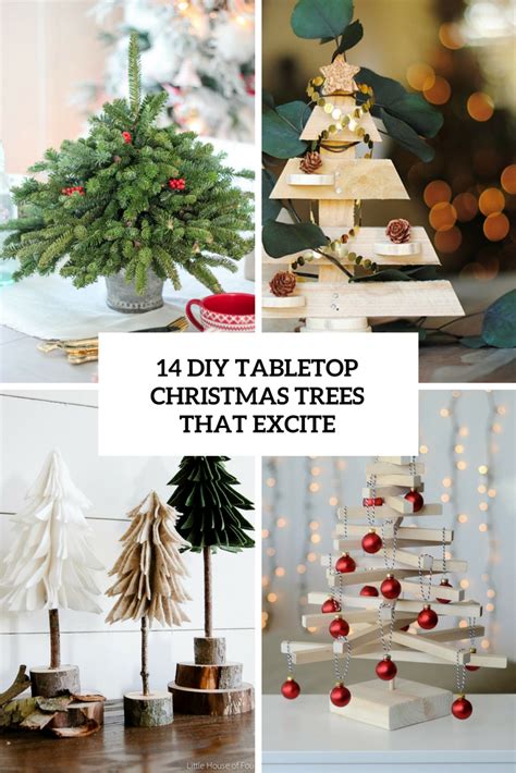 Tabletop fountains have become a favorite of people who enjoy the soothing sound of running water in their homes. 14 DIY Tabletop Christmas Trees That Excite - Shelterness