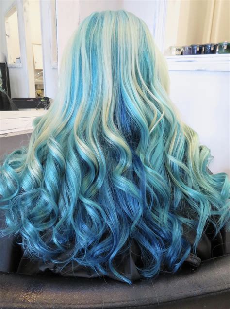 Ocean Inspired Hair I Did The Other Day Rfancyfollicles