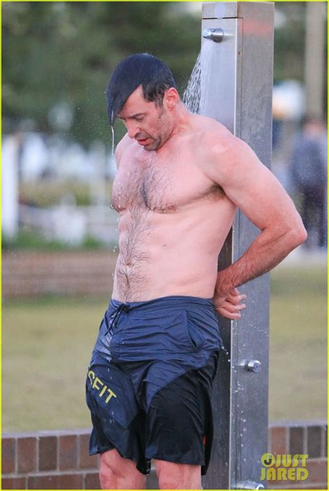 Hugh Jackman Bares His Hot Body During An Outdoor Shower Photo Hugh Jackman