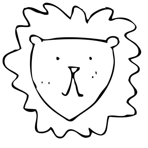 Simple Lion Head Drawing At Getdrawings Free Download