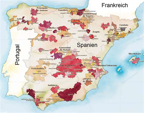 Spanien gliedert sich in 17 autonome gemeinschaften oder regionen (comunidades autónomas). Weine und Produzenten aus Spanien | wein.plus Wein-Regionen