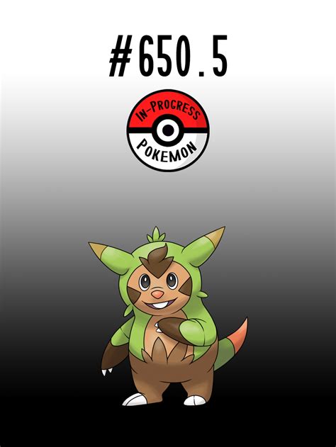 In Progress Pokemon Evolutions 6505 Chespin Typically Have A