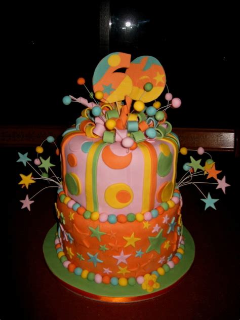 Funky Birthday Cake · A Tiered Cake · Food Decoration On Cut Out Keep
