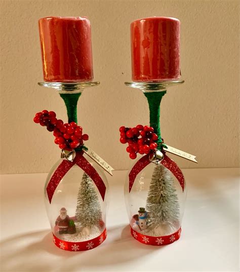 Diy Upside Down Wine Glass Christmas Decoration Tutorial For The Holidays