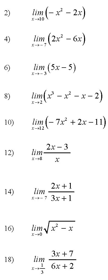 Newton Matemáticas Ejercicios De Límites Determinados