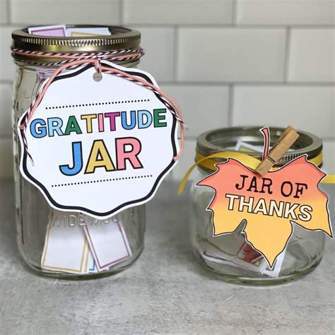 make a gratitude jar with these printables easy thankful jar