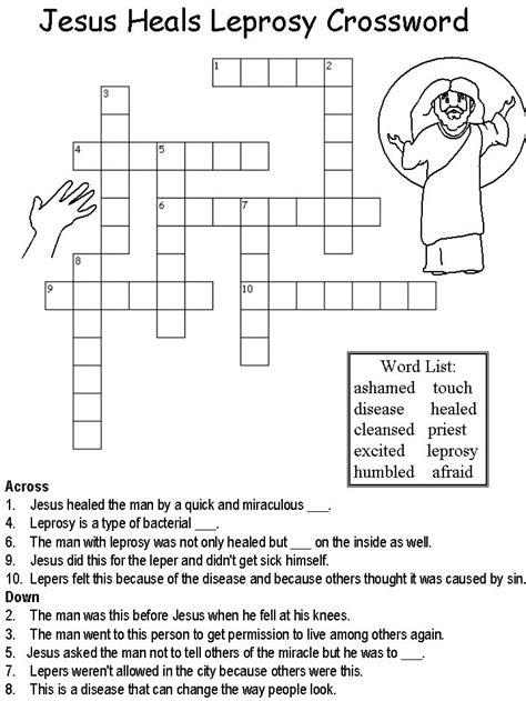 We should ask god for mercy. Jesus Heals the Man with Leprosy | crossword | Jesus heals ...