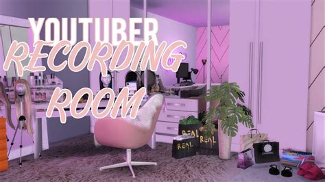 The Sims 4 Speed Build Youtubers Recording Room Youtube