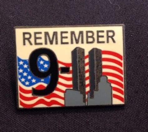 Hat Lapel Pin Remember 9 11 Los Angeles Police Protective League Twin