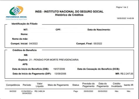 Consulta Do Extrato De Pagamento De Benefício Do Inss