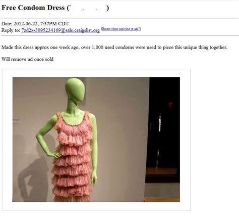 nice dress right nope it is made of used condoms funky fashion nice dresses dresses