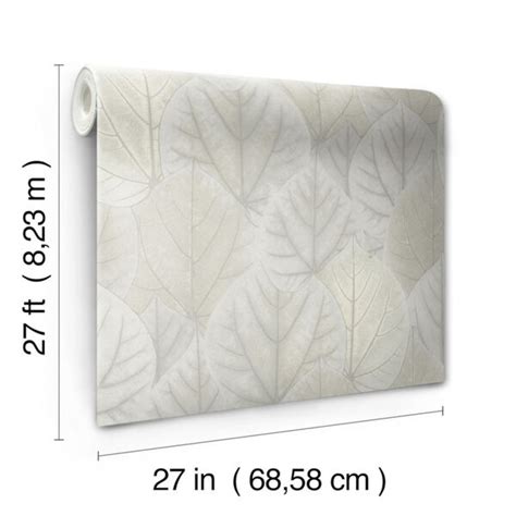 York Wallcoverings Candice Olson Modern Nature 2nd Edition Gray Leaf