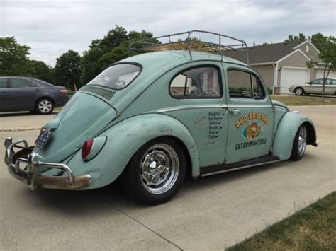 1963 Volkswagen Beetle Bug Rare Vintage Rat Rod Lowered Custom For Sale