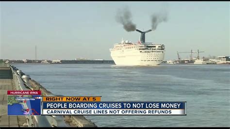 Carnival Passengers Upset Because Ships Sail Despite Hurricane Irma YouTube