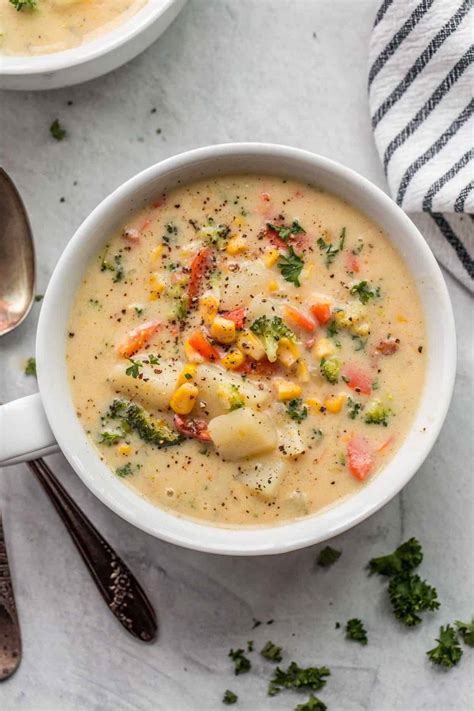 Creamy Vegetable Soup Recipe - Valentina's Corner