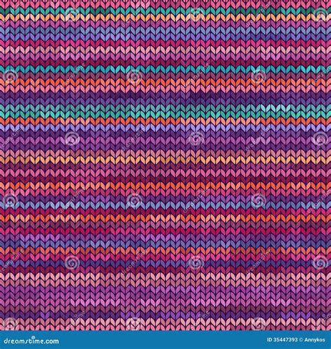 Melange Knitted Seamless Pattern Stock Vector Illustration Of Hipster