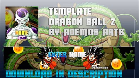 Fiverr freelancer will provide social media design services and make youtube banner dragon ball z style within 7 days. Template Logo&Banner Dragon Ball Z by Ademos - YouTube