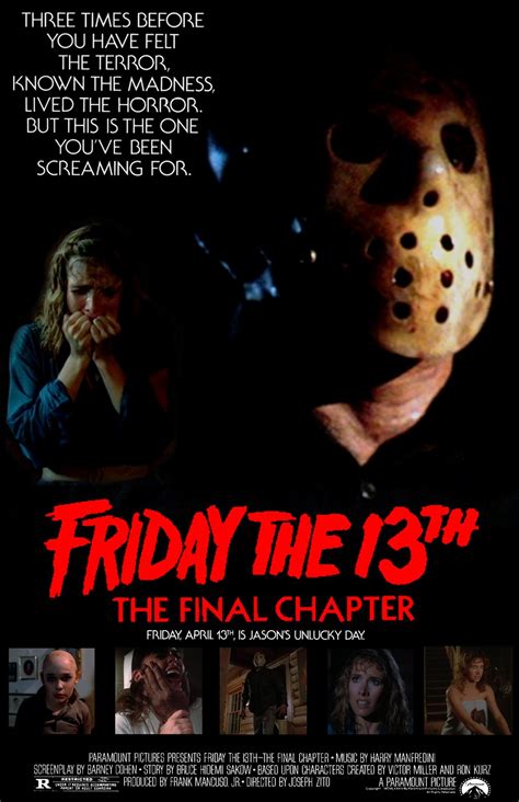Poster Friday The 13th The Final Chapter 1984 Poster Vineri 13 Capitolul Final Poster 3