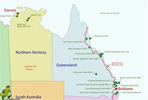 Map Of Queensland Australia National Parks Bathmenspantder