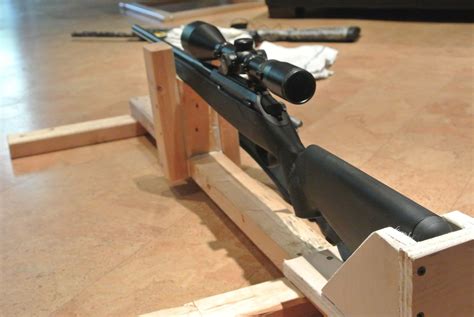 Showing a diy on making a cheap shooting rest for a few bucks or less. DIY Shooting Rest | Shooting rest, Shooting bench plans, Shooting bench