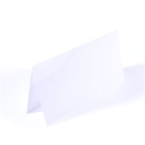 Florence Folded Cards Smooth 200gsm 11x22cm White 25pcs