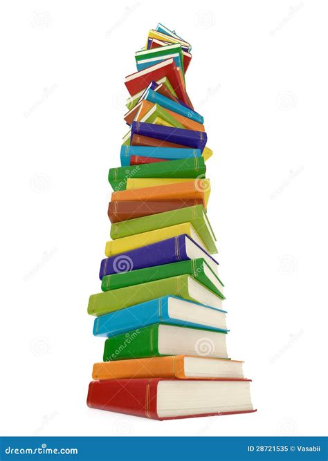 Multi Colored Book Stack Stock Illustration Illustration Of Collection