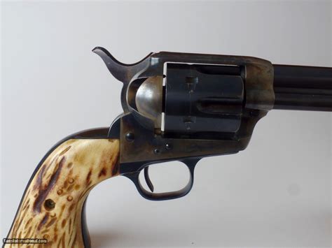 First Generation Colt Saa With Stag Grips