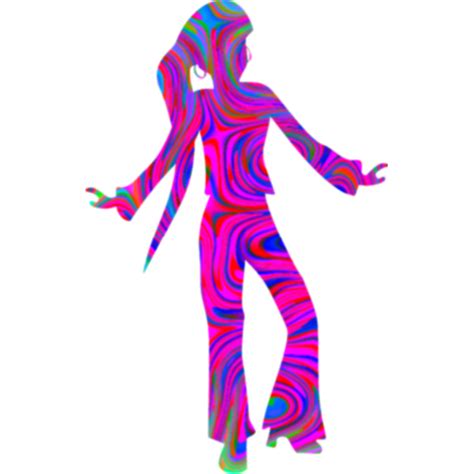 Colourful Disco Dancer Free Svg