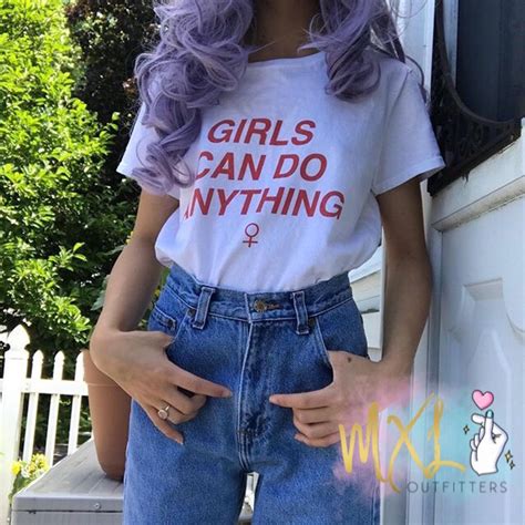 Girls Can Do Anything T Shirt © Design By Maggie Liu