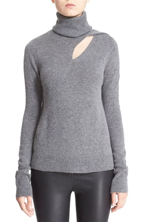 Alc Billy Cutout Wool And Cashmere Turtleneck Sweater Nordstrom