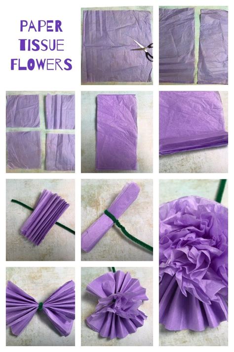 Tissue Paper Flowers Printable Instructions Discover The Beauty Of