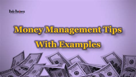 15 Money Management Tips with Examples