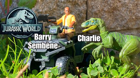 Jurassic World Legacy Collection Barry Sembène And Velociraptor Charlie Toy Review Jurassicworld