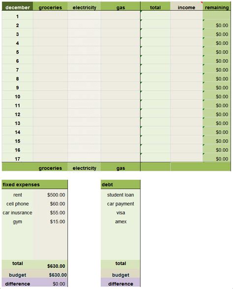 Household Budget Template 8 Free Word Excel Pdf