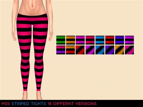 Striped Tights By Midnightskysims At Simsworkshop Sims 4 Updates