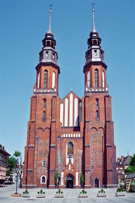 Opole Poland City Architecture Famous Church Stock Image Image