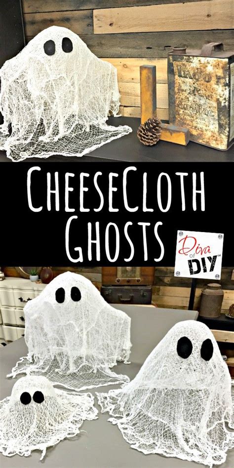 How To Make A Classic Halloween Cheesecloth Ghosts Cheesecloth Ghost