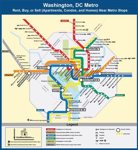 Metro Map Maryland To Dc United States Map