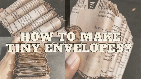 How To Make Tiny Envelopes Diy Youtube