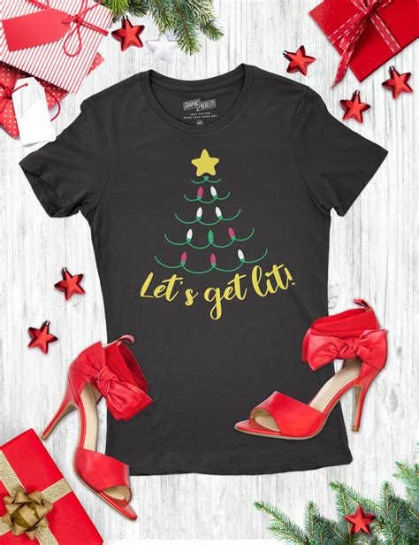 Best way to spread christmas cheer is singing loud. Let's Get Lit Holiday T-Shirt Designs - Frog Prince Paperie