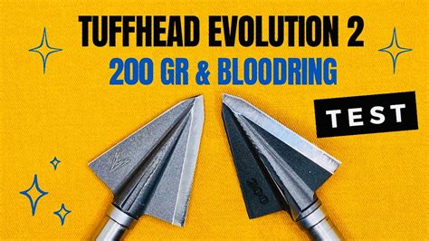 Tuffhead Evolution 2 200 Gr And Bloodring Broadhead Test Youtube
