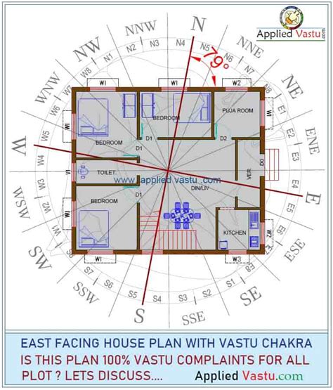 East Facing Double Bedroom House Plans As Per Vastu Homeminimalisite