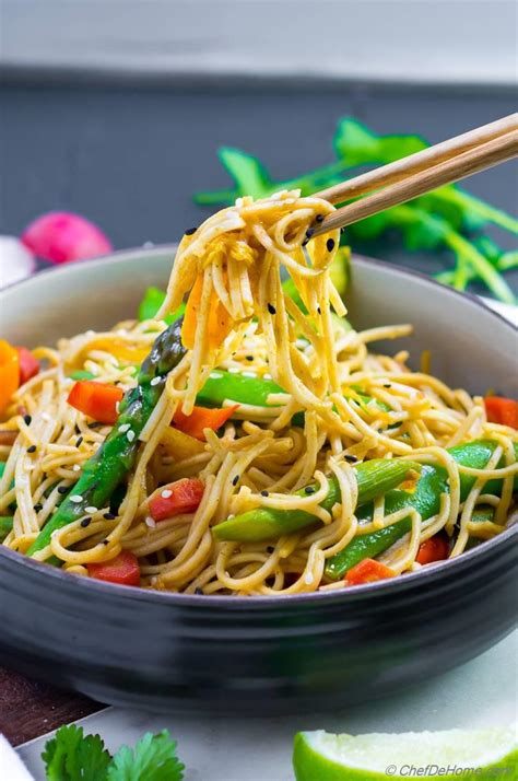 Spicy Soba Noodles Vegetable Stir Fry Recipe