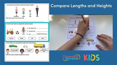 Year 1 Compare Lengths And Heights Answer Video Youtube