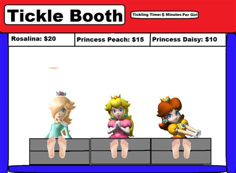 Tickle Booth Rosalina Peach And Daisy By 3dfootfan On Deviantart