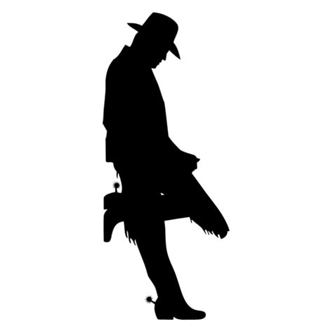 Cowboy Silhouette Drawing Cowboy Design Png Png Download 600600