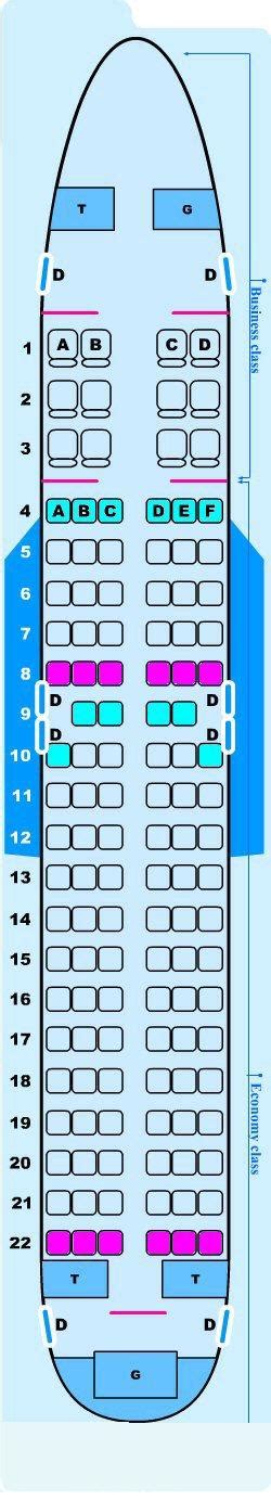 Airbus A319 Seat Map American